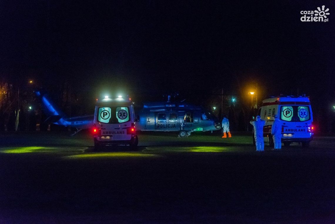 Aktualizacja: Black Hawk na płycie stadionu przy Narutowicza