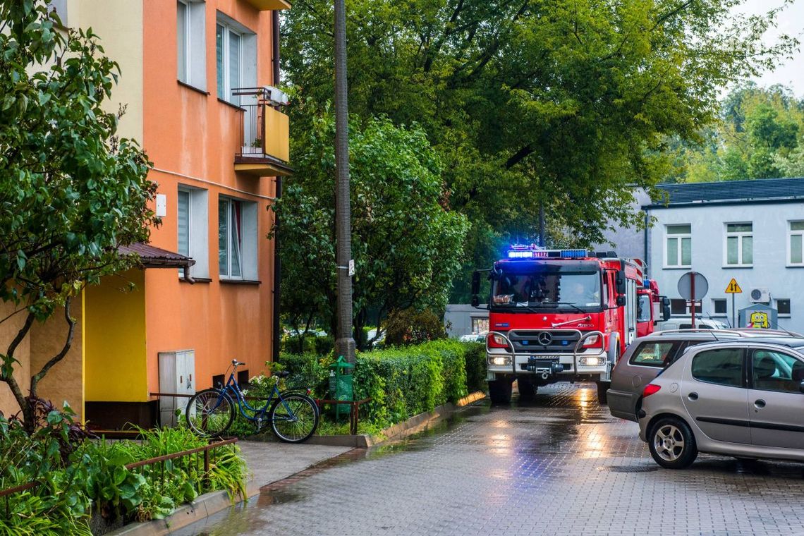 Alarm pożarowy przy Cichej Alarm pożarowy przy Cichej
