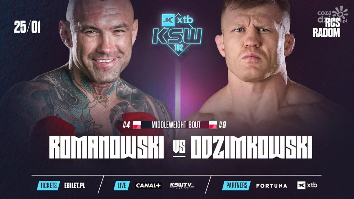 Albert Odzimkowski poznał rywala na XTB KSW 102 w Radomiu Albert Odzimkowski poznał rywala na XTB KSW 102 w Radomiu
