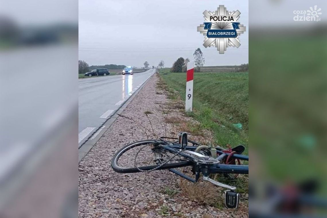 Auto uderzyło w rowerzystę. 36-latek trafił do szpitala