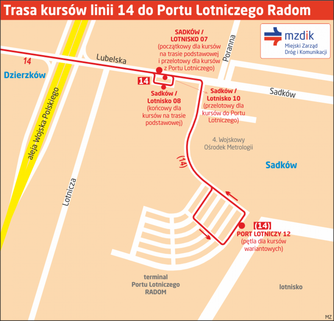 Autobusem znów pod terminal lotniska