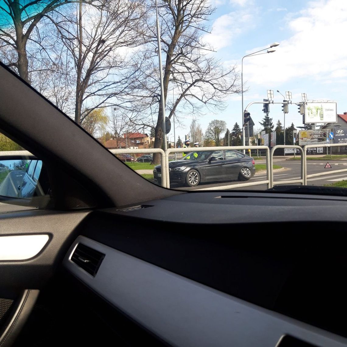 Awaria radiowozu przy ul. Kieleckiej