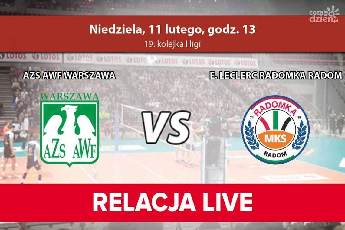 AZS AWF Warszawa - E. Leclerc Radomka Radom (relacja telewizyjna)