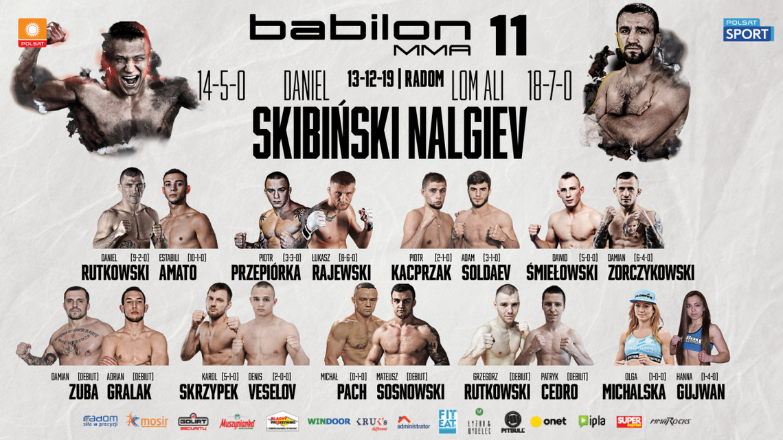 Babilon MMA 11: Poznaliśmy kartę walk Babilon MMA 11: Poznaliśmy kartę walk