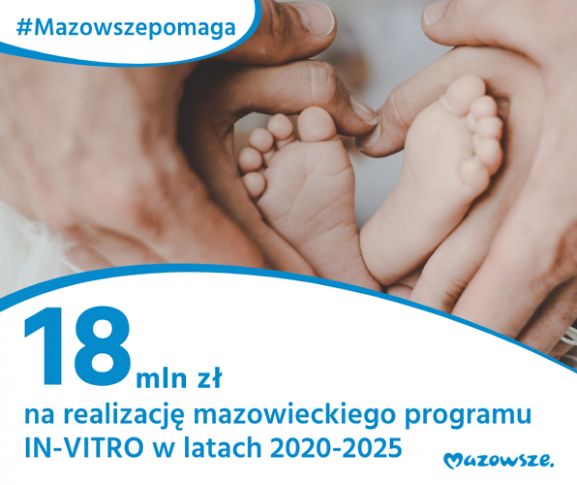 Będą dodatkowe pieniądze na in vitro dla par z Mazowsza