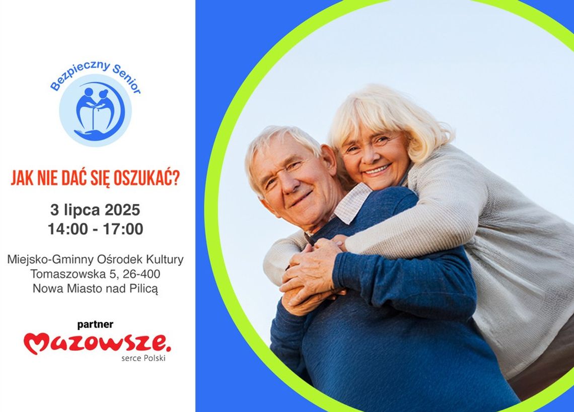 „Bezpieczny Senior” – Spotkanie Edukacyjne w Nowym Mieście nad Pilicą