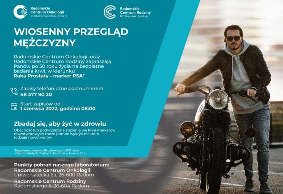 Bezpłatne badania PSA dla mężczyzn