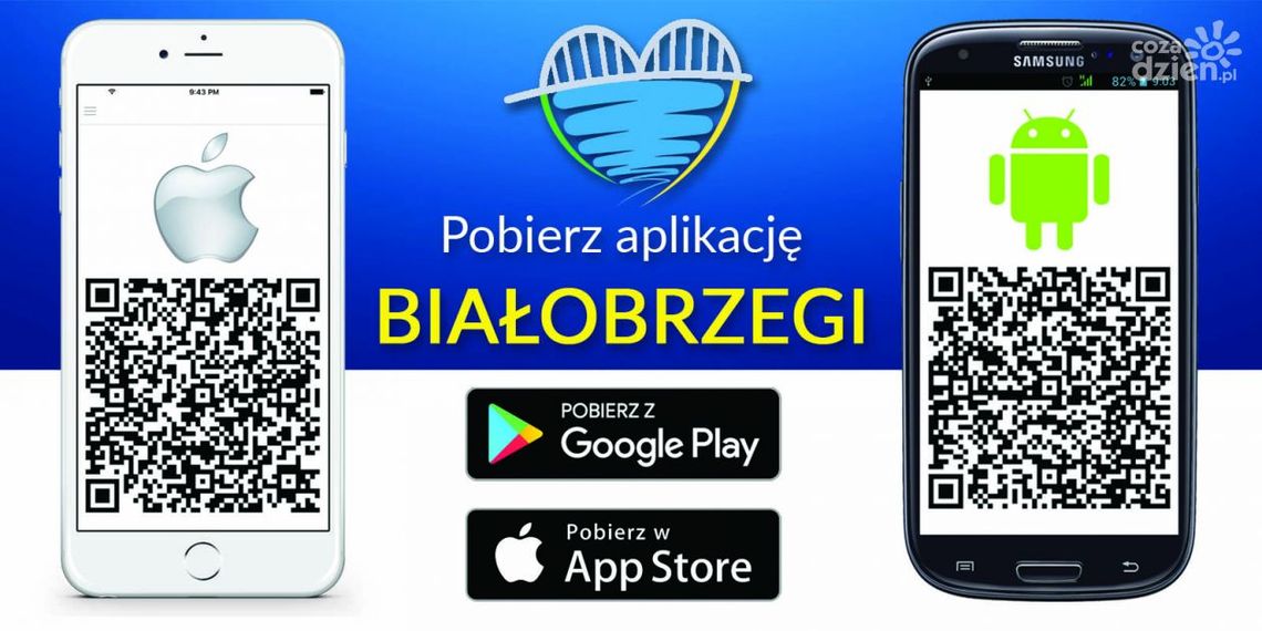 BIAŁOBRZEGI. Ściągnij apkę i wiedz więcej BIAŁOBRZEGI. Ściągnij apkę i wiedz więcej