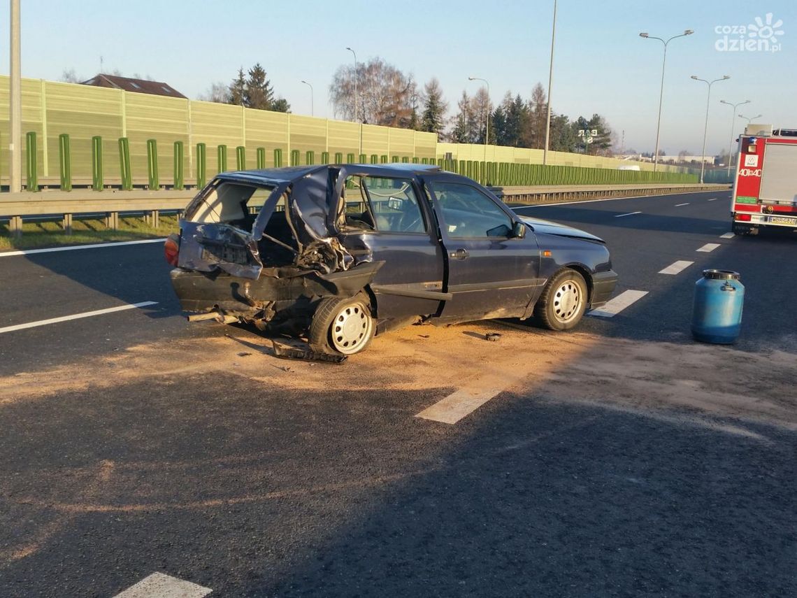 BIAŁOBRZEGI. Wypadek na "7"