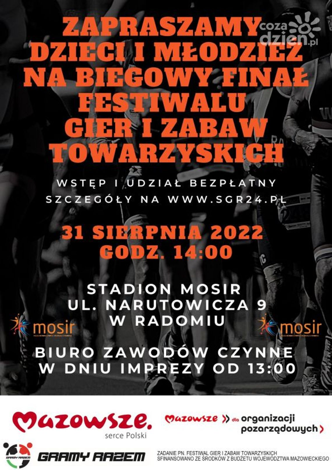 Biegowa impreza dla dzieci na zakończenie wakacji