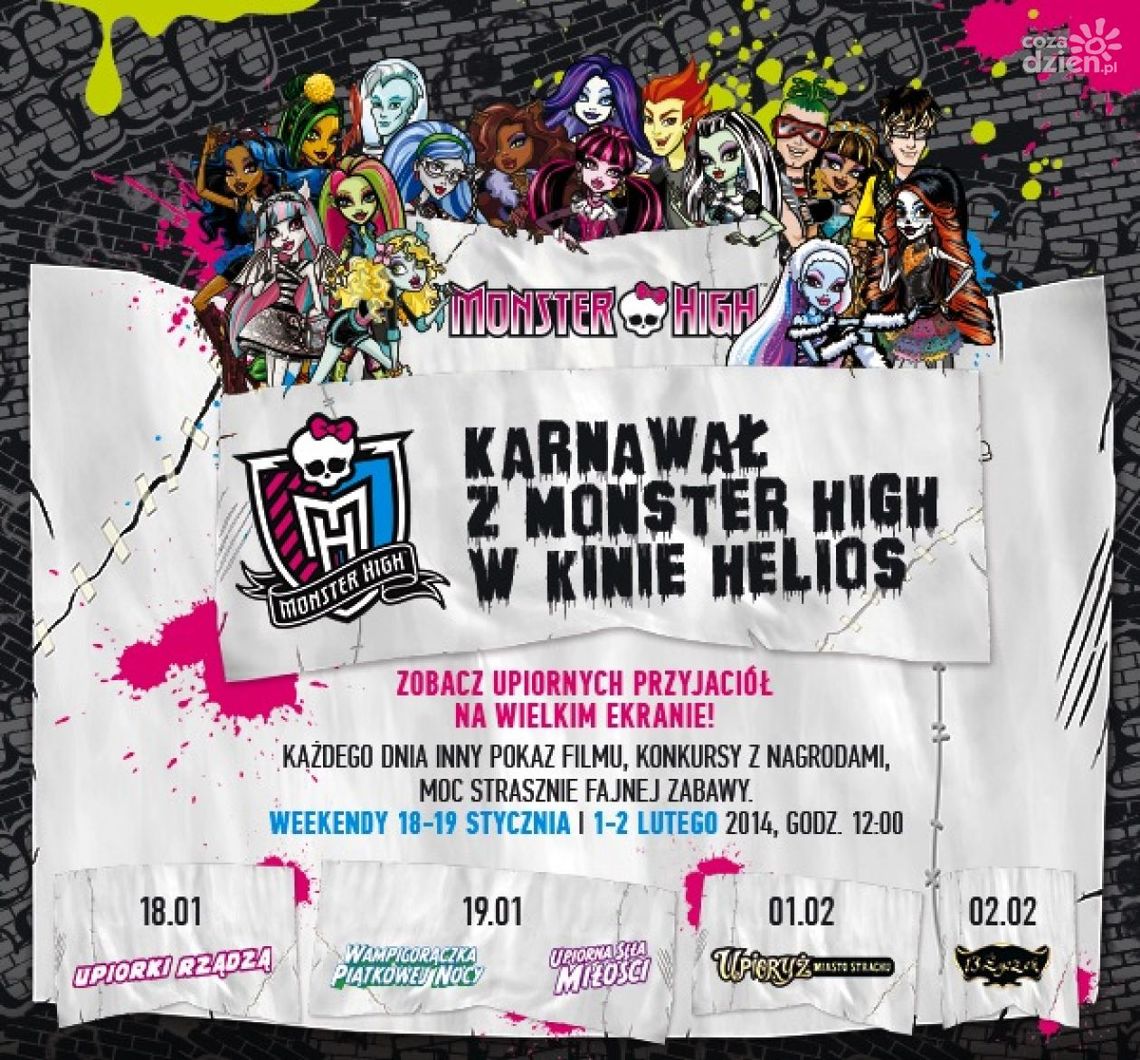Bilety na karnawał "Monster High" - WYNIKI Bilety na karnawał "Monster High" - WYNIKI
