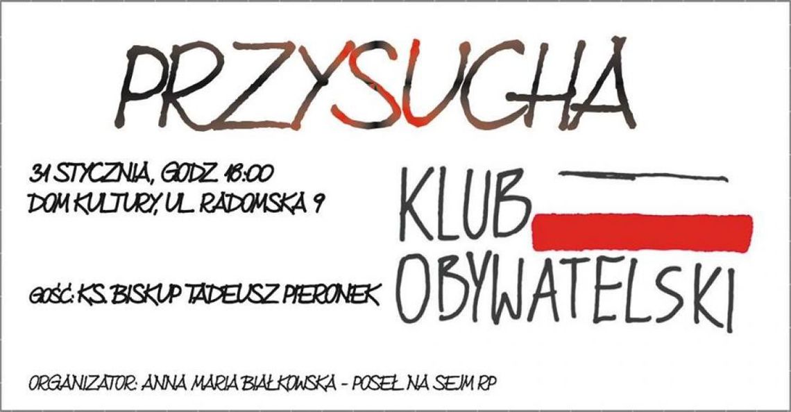 Biskup Pieronek gościem Klubu Obywatelskiego Biskup Pieronek gościem Klubu Obywatelskiego