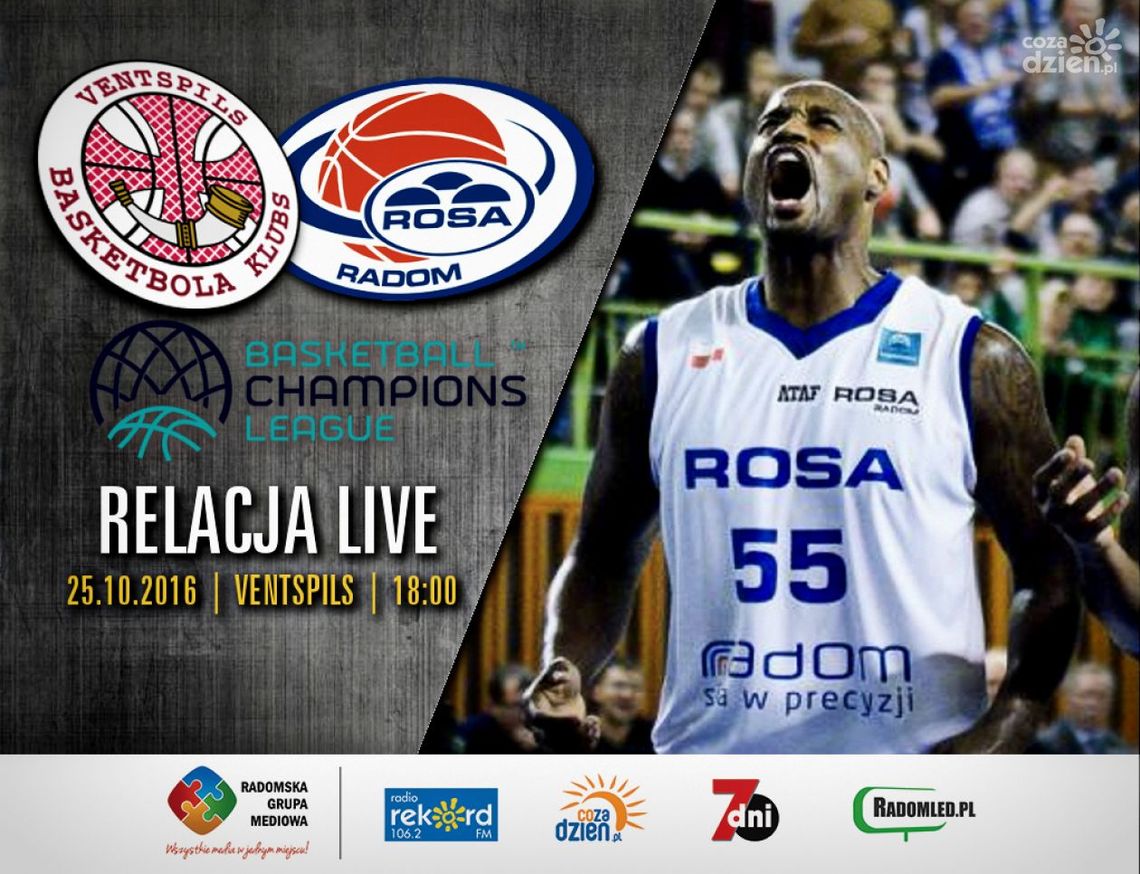 BK Ventspils - ROSA Radom 74:53 (RELACJA LIVE)