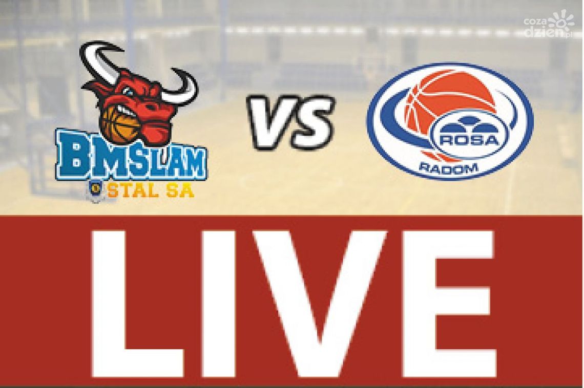 BM SLAM Stal Ostrów Wlk. - ROSA Radom 82:61 (RELACJA LIVE)