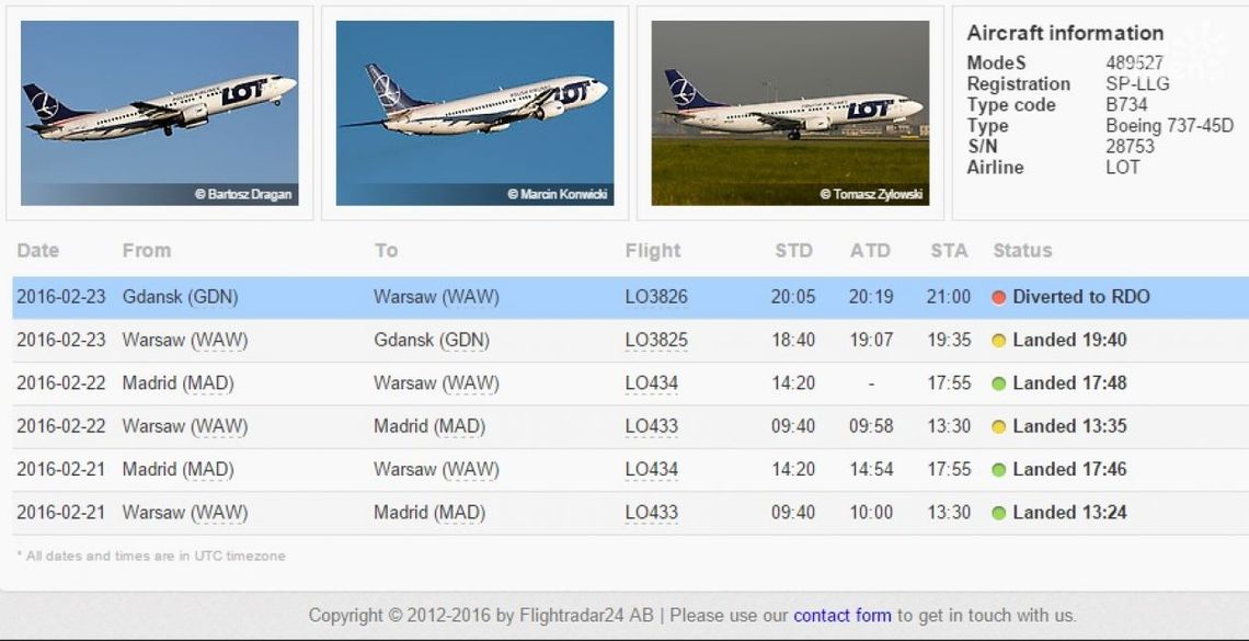 Boeing zaginiony w Radomiu odnaleziony