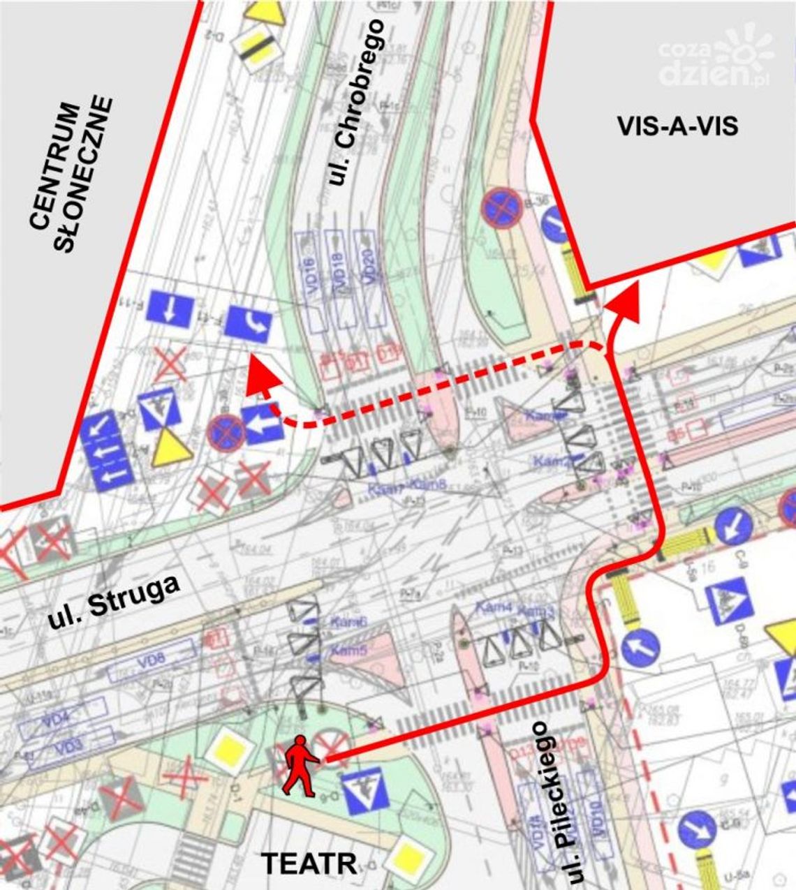 Brak przejść dla pieszych przy Galerii Słonecznej. Przyjdź na dyskusję