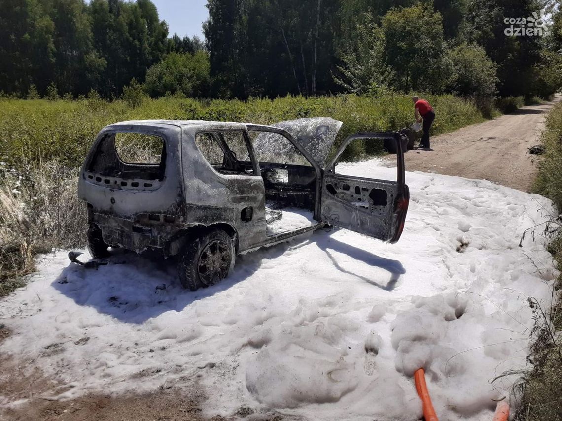 Brzeźnica. Doszczętnie spłonął samochód