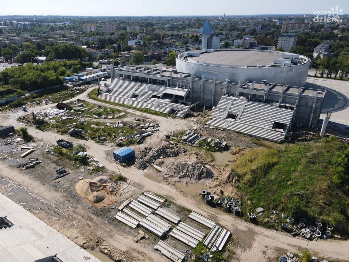 Budowa Radomskiego Centrum Sportu - zobacz zdjęcia z lotu ptaka! 