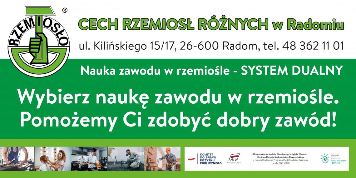 Cech Rzemiosł Różnych w Radomiu kształci przyszłych rzemieślników