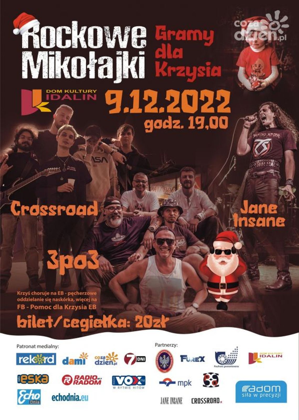 Charytatywny koncert dla Krzysia Czupryna Charytatywny koncert dla Krzysia Czupryna