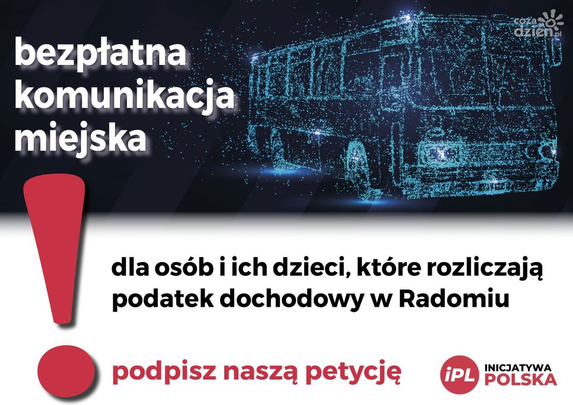 Chcą bezpłatnej komunikacji w Radomiu