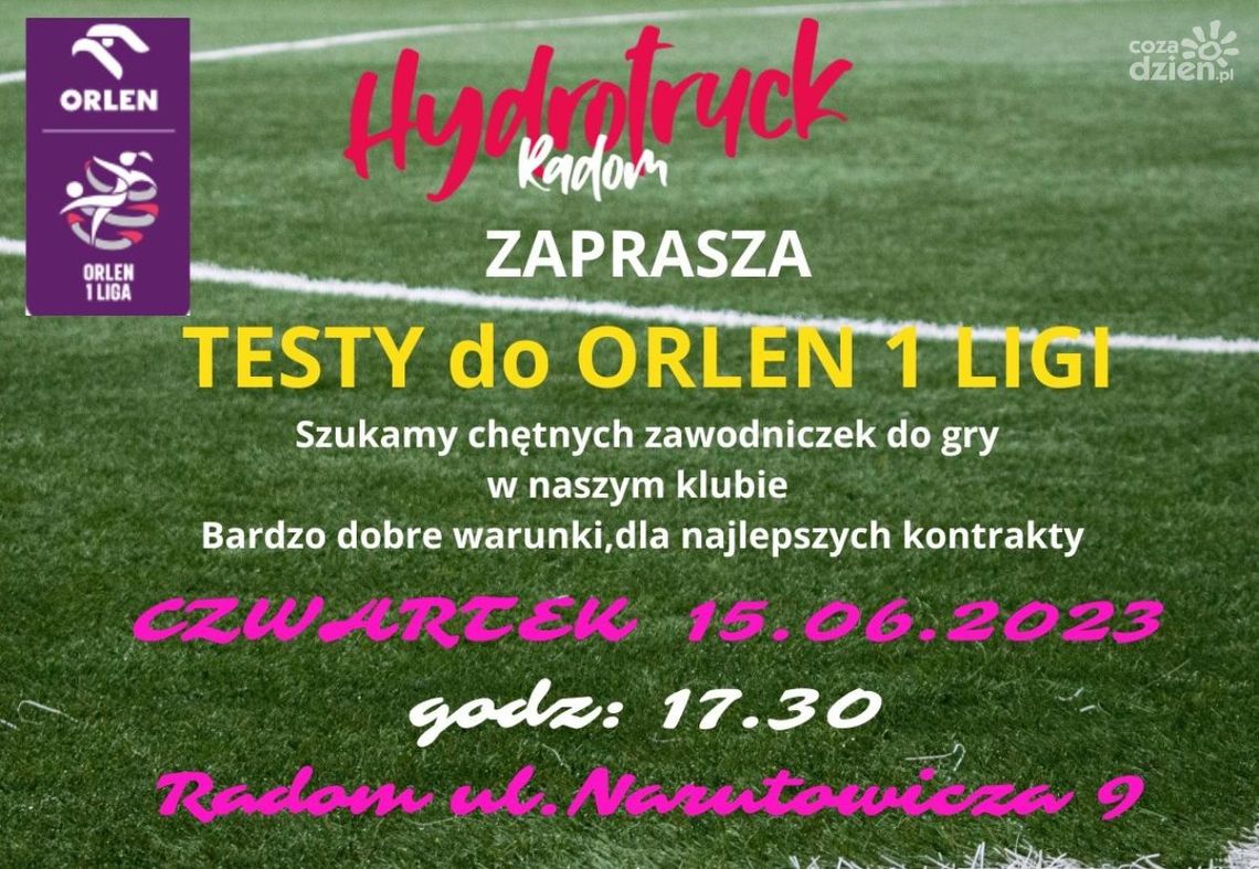 Chcesz zagrać w 1. ligowym Hydrotrucku Radom? Klub zaprasza na testy
