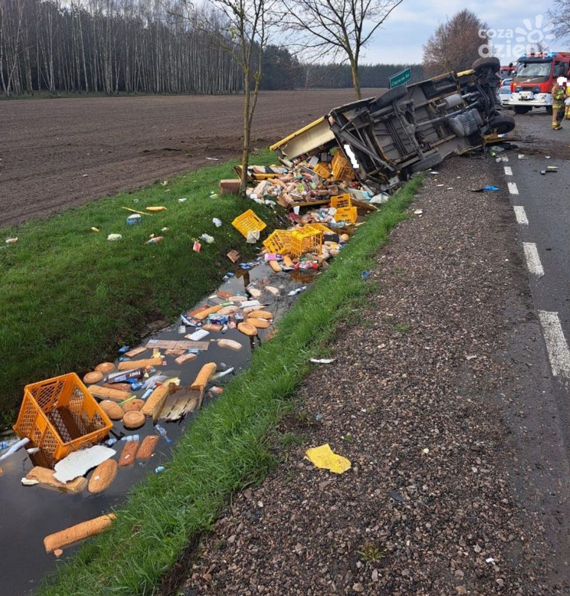 Ciepielów Kolonia. Bus zderzył się z osobówką
