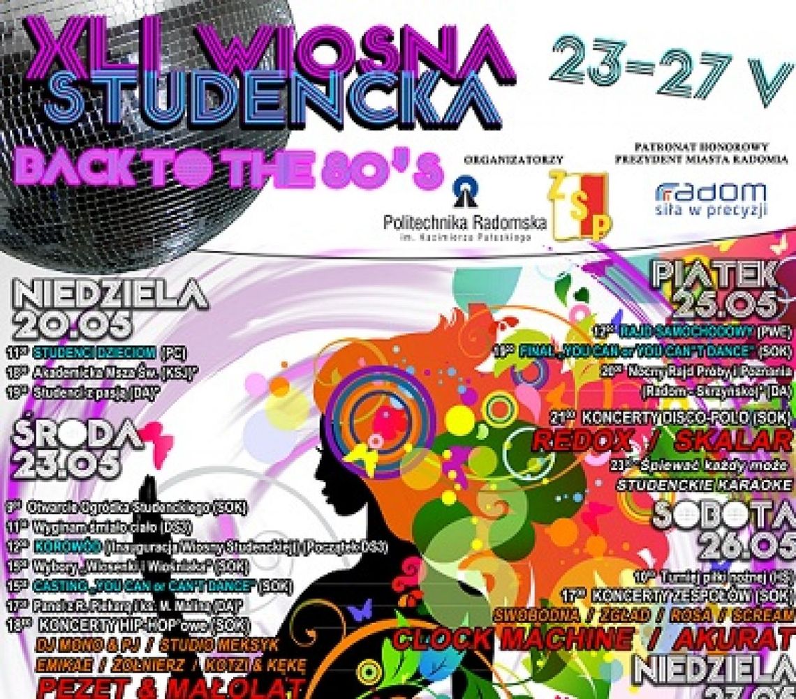 Czas na Juwenalia w Radomiu! - zmiany w planie