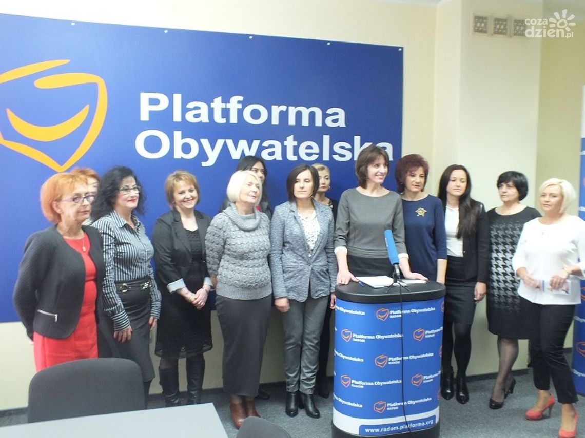 "Czas na kobiety z PO!" "Czas na kobiety z PO!"