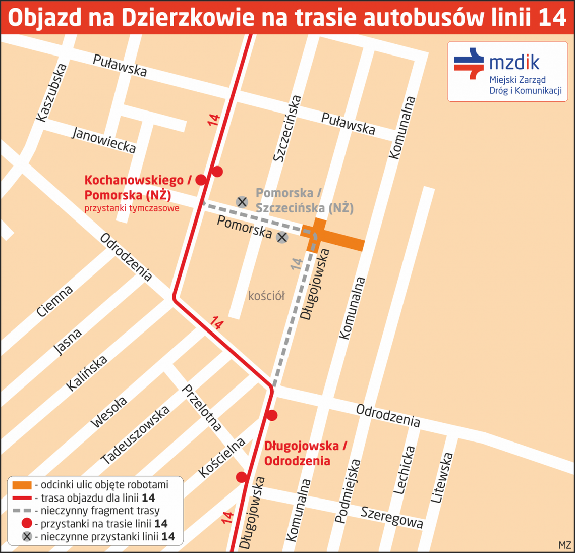 Czasowe zamknięcie skrzyżowania Czasowe zamknięcie skrzyżowania