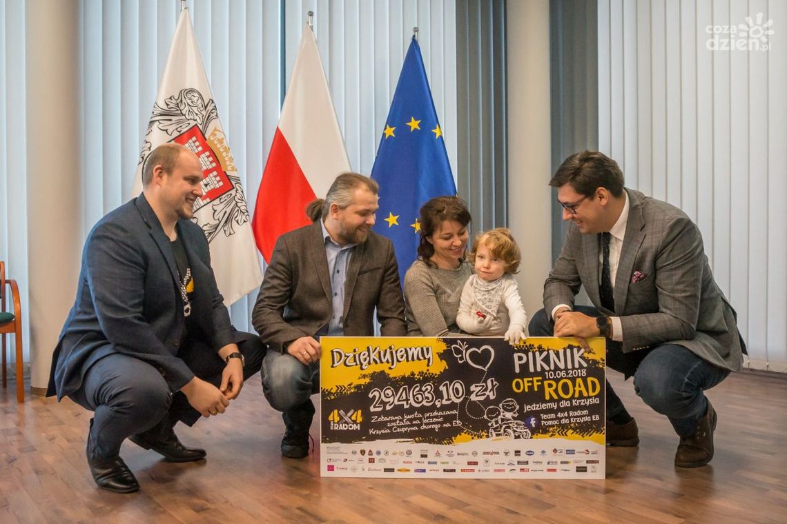 Czek dla Krzysia chorego na EB 