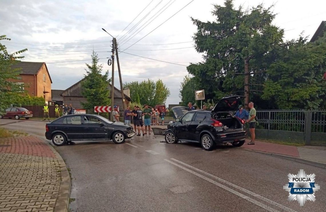 Czołowe zderzenie w Wierzbicy