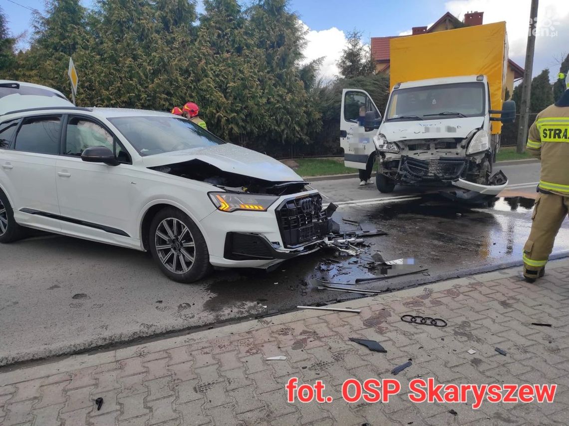 Czołówka w Skaryszewie przy ul. Partyzantów