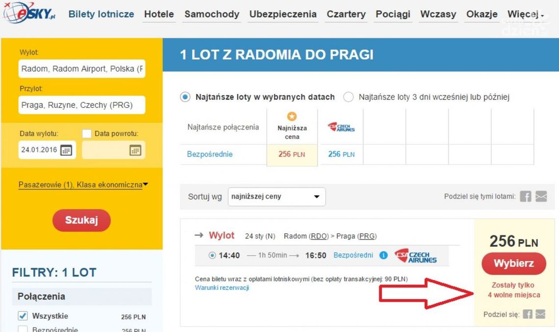 Czy blogerzy zapełnią samolot?