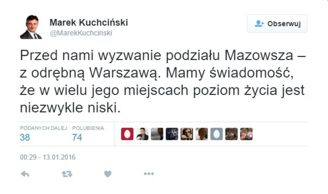 Czy wydzielą Warszawę z Mazowsza Czy wydzielą Warszawę z Mazowsza