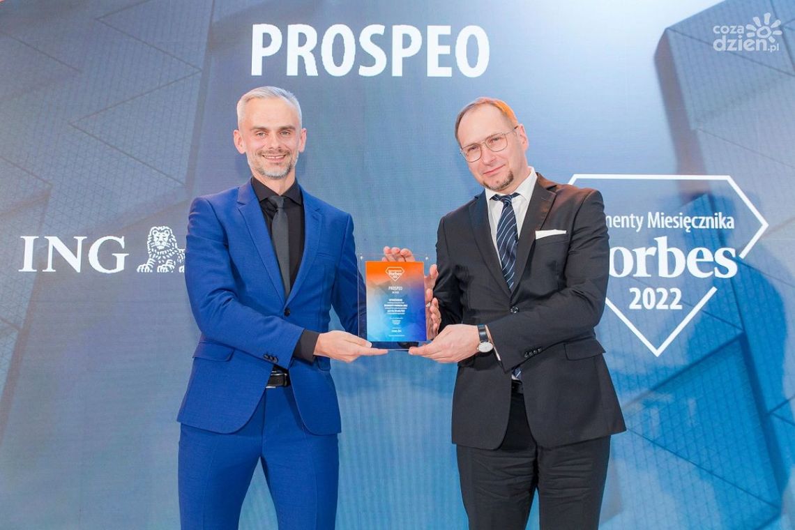 Diamentowy sukces w Radomiu. Firma Prospeo laureatem Diamentów Forbesa 