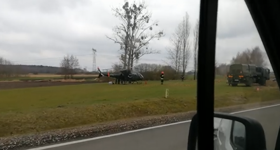 DK48. Awaryjne lądowanie śmigłowca 