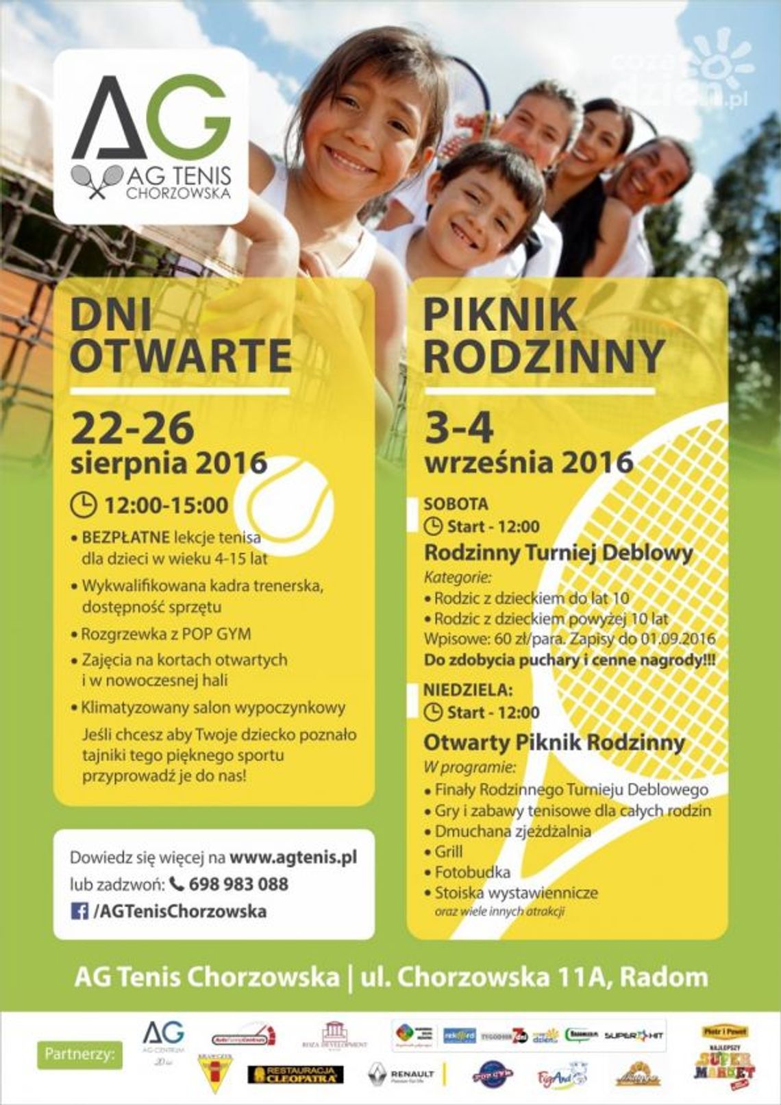 Dni otwarte AG Tenis Chorzowska