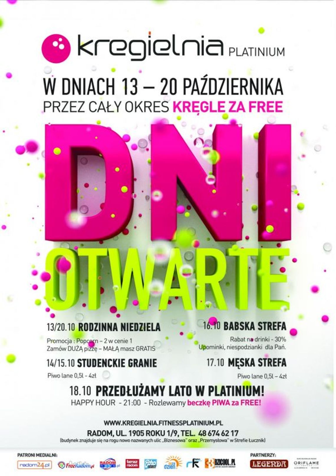 Dni Otwarte w Kręgielni Platinium!
