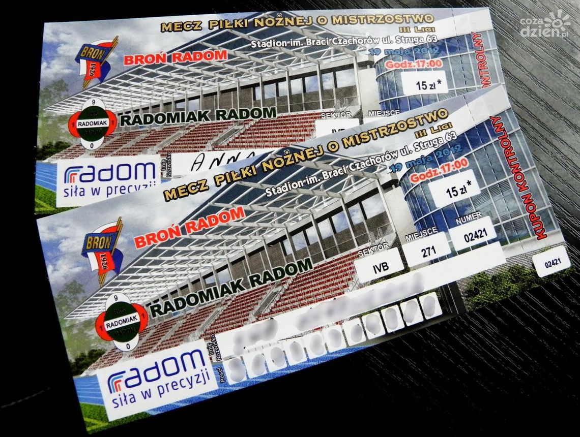 Dodatkowe bilety dla kibiców Radomiaka