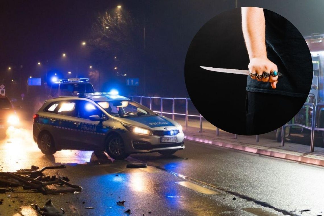 Dramat w centrum Radomia. Kobieta z nożem raniła policjanta Dramat w centrum Radomia. Kobieta z nożem raniła policjanta