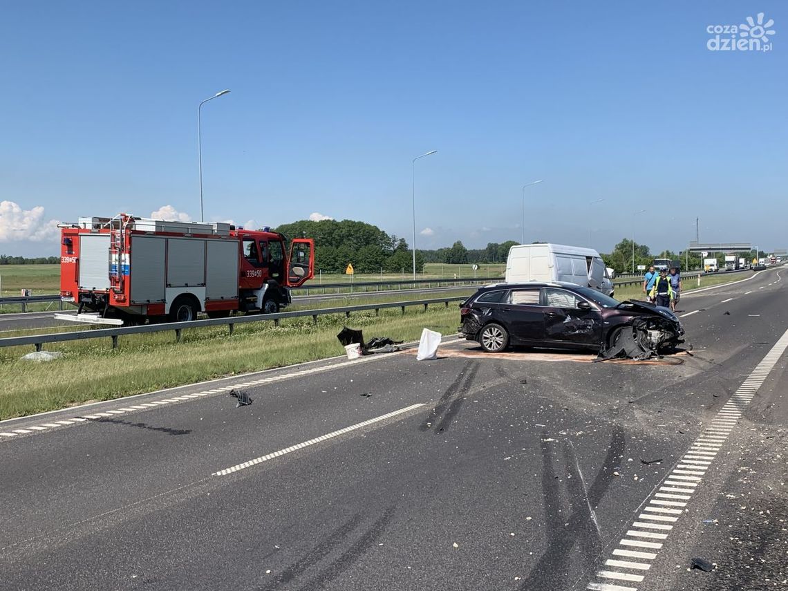 Droga do Warszawy zablokowana