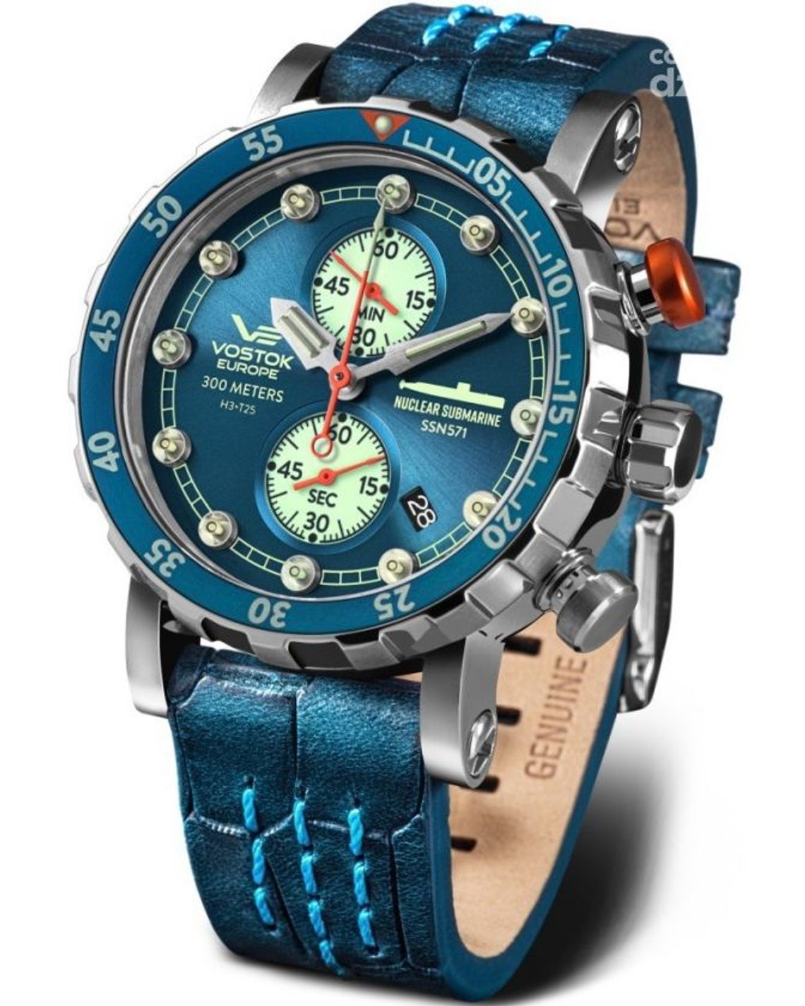 Duża koperta, gruby pasek. Vostok idealne dla mężczyzn gustujących w dużych zegarkach