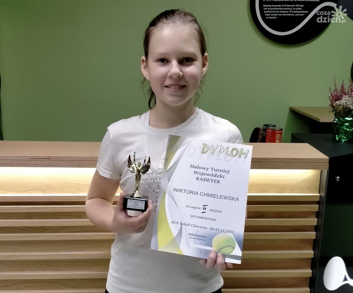 Dwa medale Wiktorii Chmielewskiej w tenisowym turnieju w Chorzowie