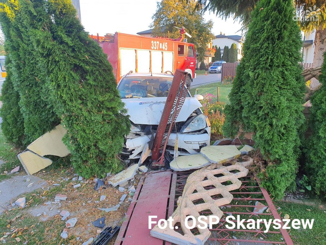 Dwa zderzenia na terenie gminy Skaryszew