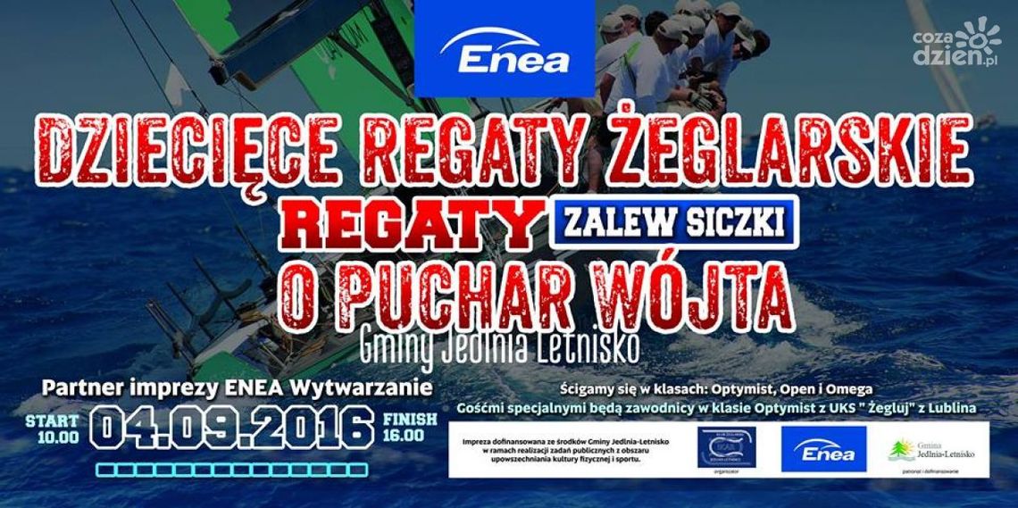 Dziecięce Regaty Żeglarskie nad zalewem w Siczkach