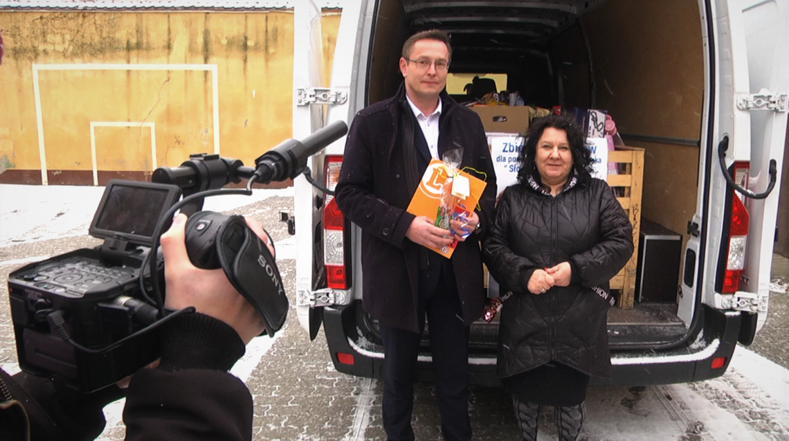 E.Leclerc przekazał wigilijne prezenty dla "Słonecznego Domu" przy ul. Dzierzkowskiej