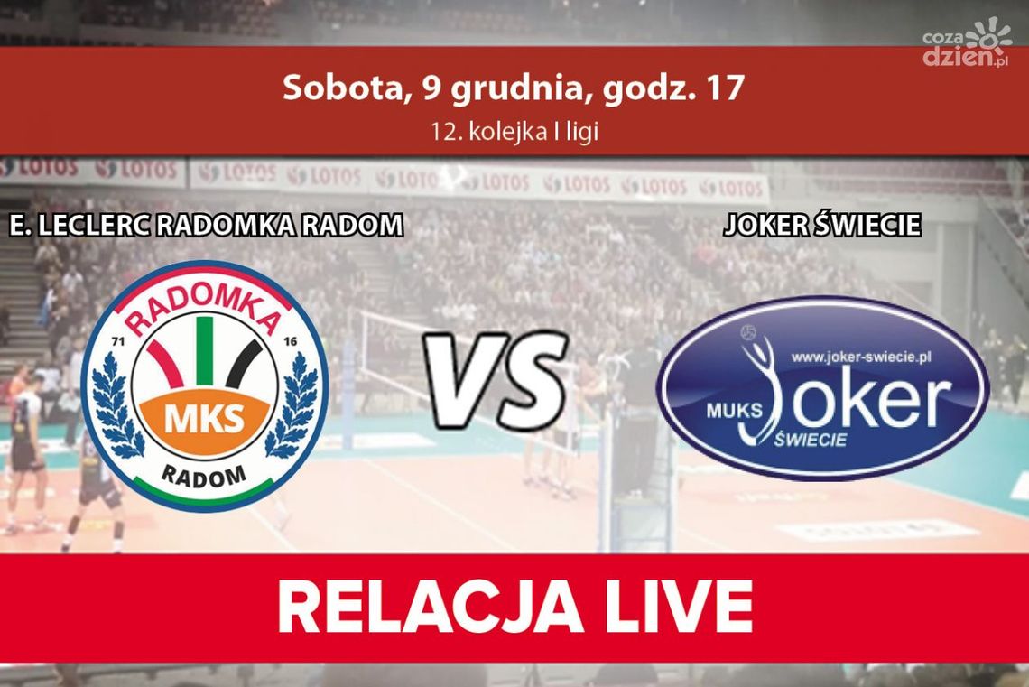 E. Leclerc Radomka Radom - Joker Świecie (relacja LIVE) E. Leclerc Radomka Radom - Joker Świecie (relacja LIVE)