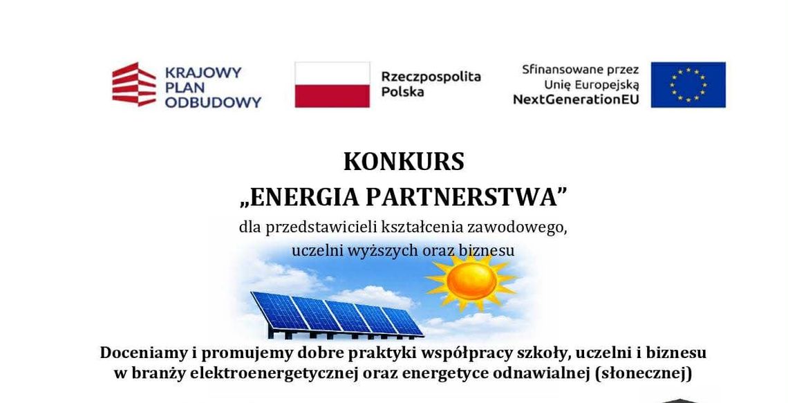 Ogólnopolski konkurs ,,Energia Partnerstwa'' Ogólnopolski konkurs ,,Energia Partnerstwa''