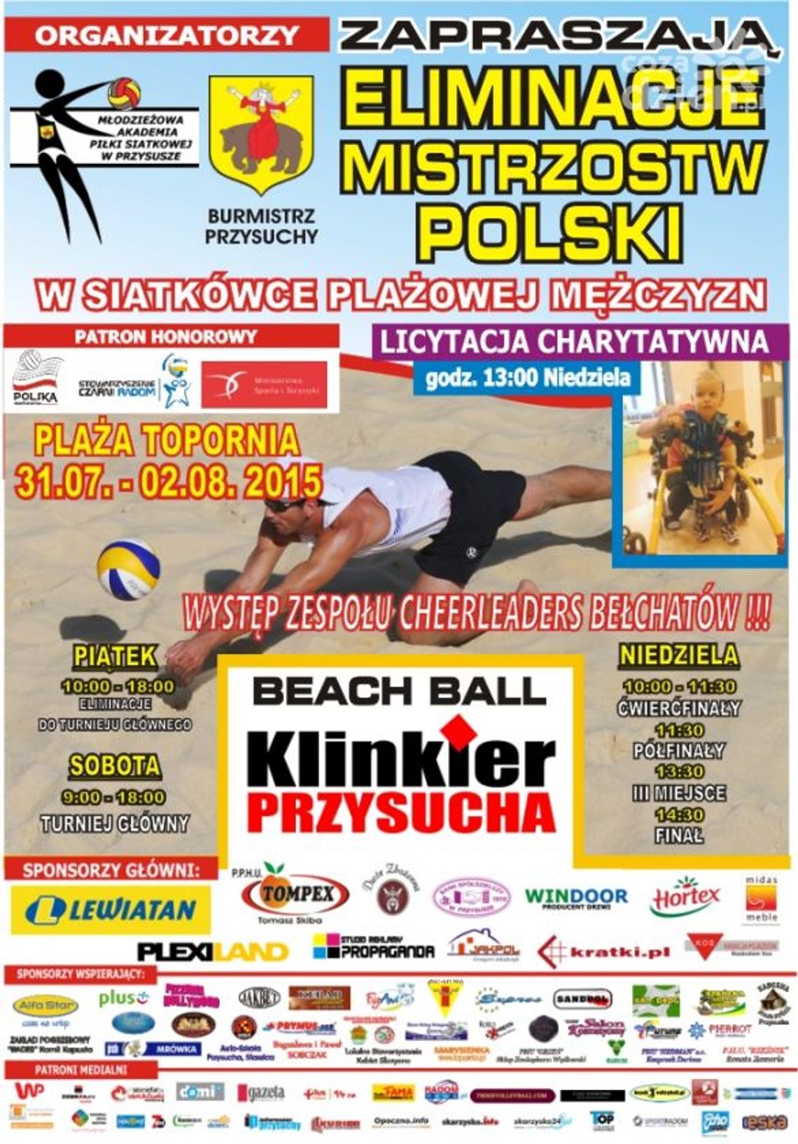 Eliminacje Mistrzostw Polski w Siatkówce Plażowej "Beach Ball Klinkier" nad Zalewem Topornia